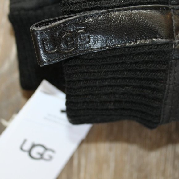 NWT UGG‎ MEN'S WOOL SHEARLING LEATHER TRIMMED GLOVE - Picture 4 of 6